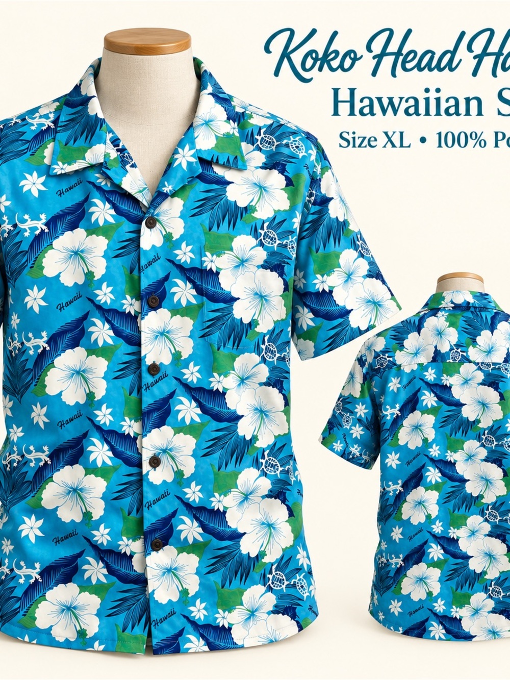 Koko Head Hawaiian Shirt - Blue Floral (Men)